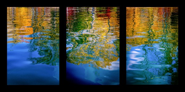 Gaias Reflection Triptych  by Bonnie Gustin Photography